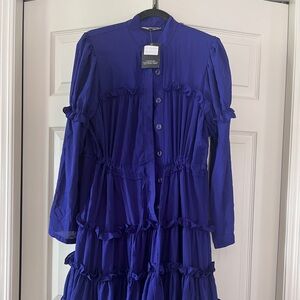 Hana Purple dress with frills
